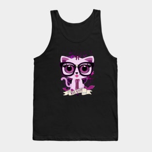 Nice Kitty - Purple Tank Top